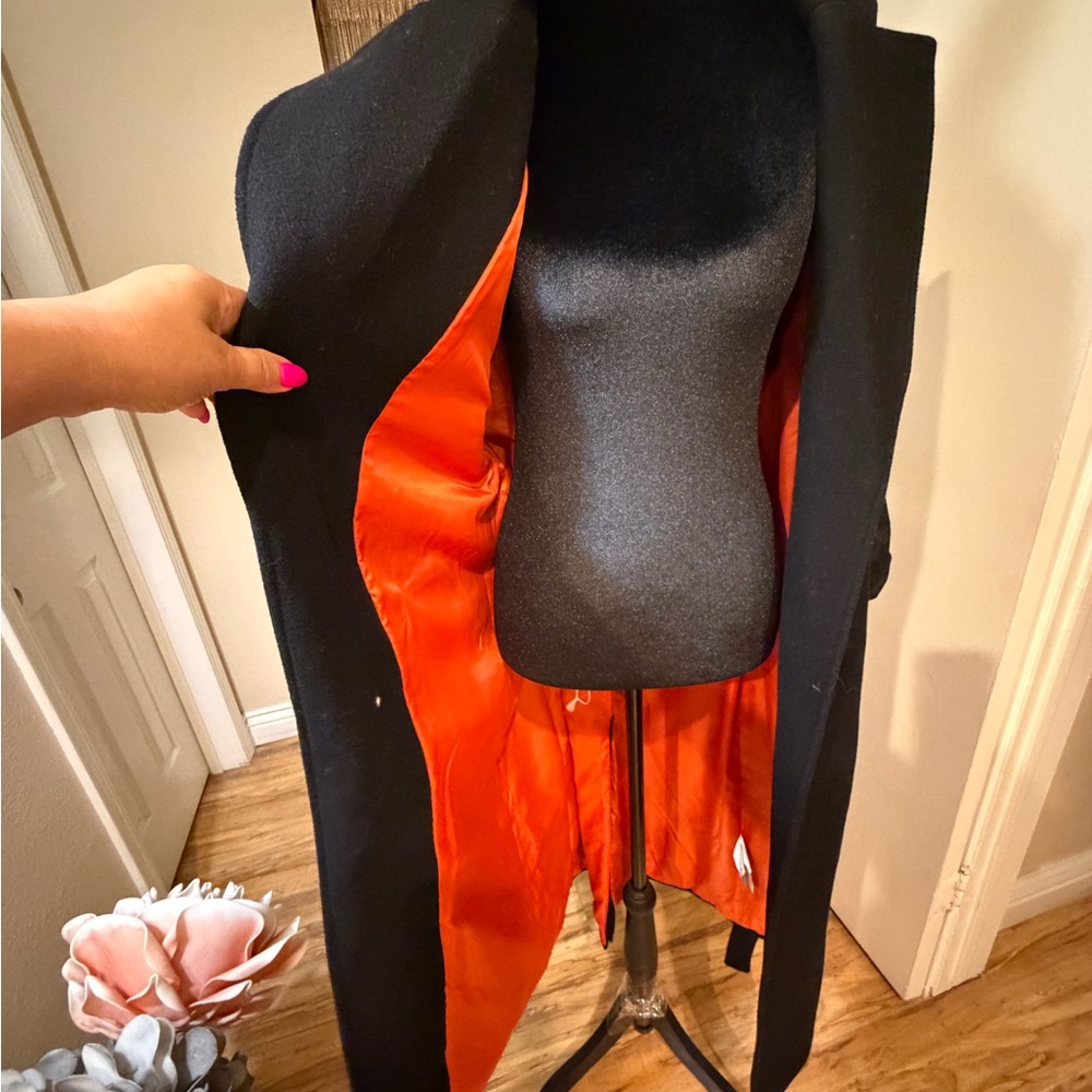 Zara Black Trench Coat for Women - Picture 9 of 9
